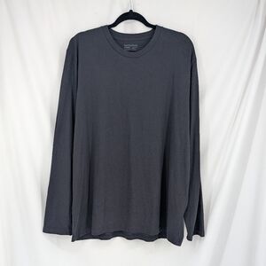 3/$20 Fresh Clean Threads Basic Black Long Sleeve Lightweight Crewneck Shirt XL